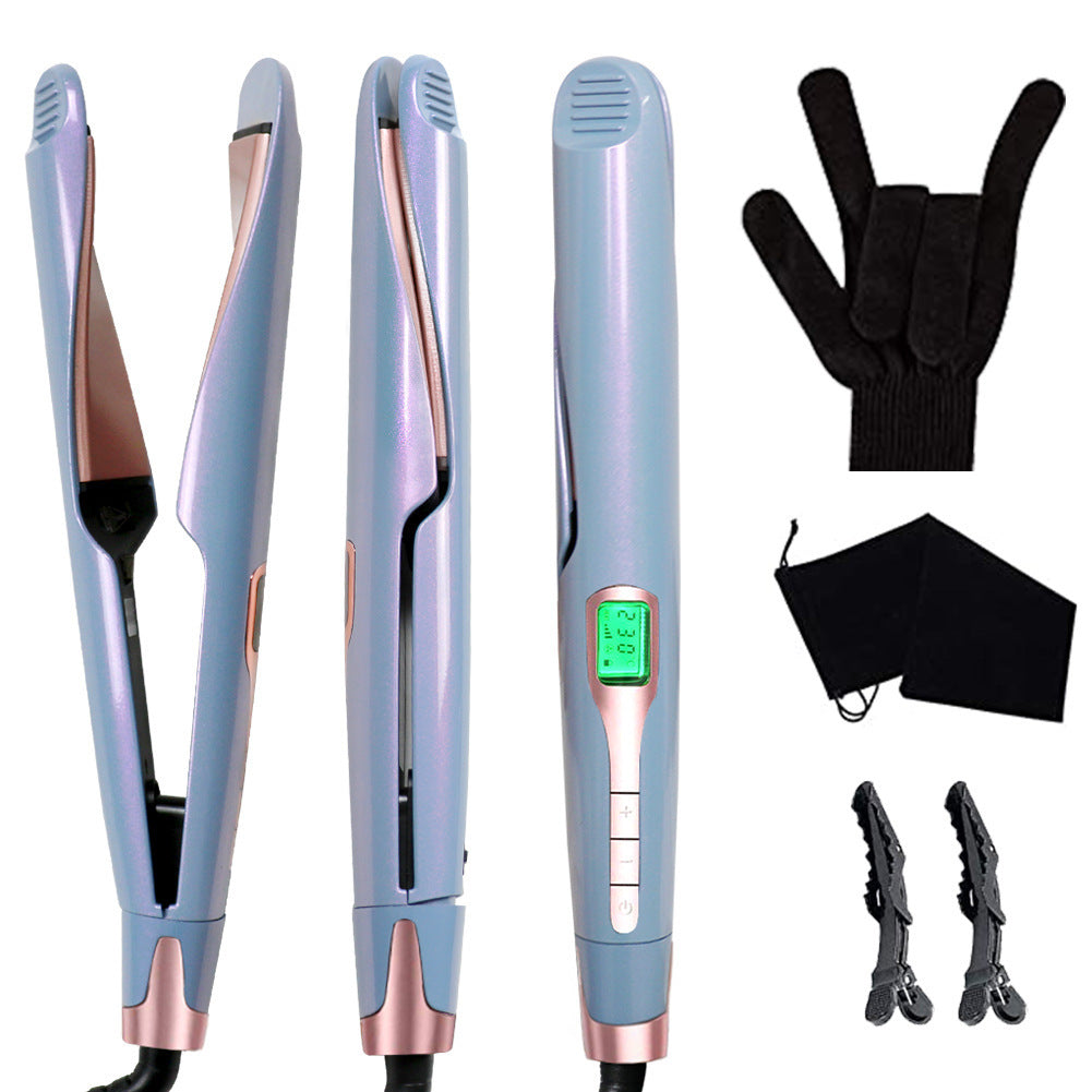 New 2 In 1 Flat Iron Curler