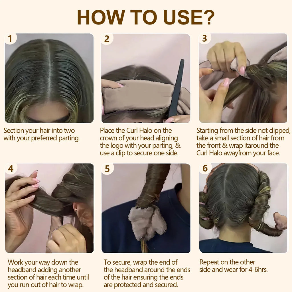 Satin Heatless Hair Curler