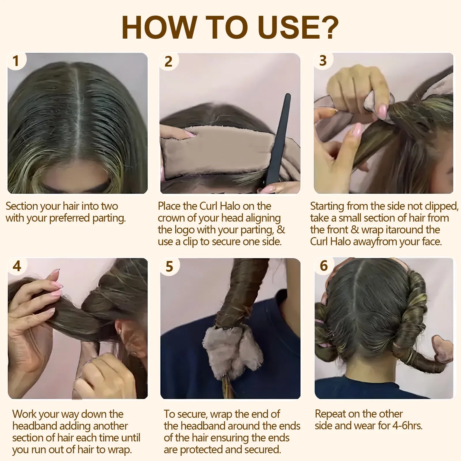 Satin Heatless Hair Curler