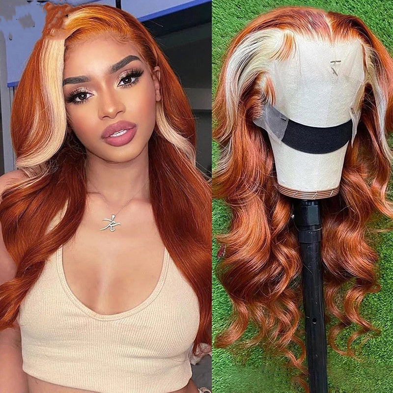 Human Hair Wig Head Cover Highlights 613